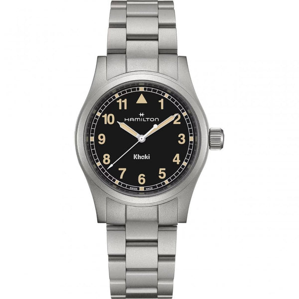 Hamilton Men's Khaki Field Steel Black 38mm Quartz Watch
