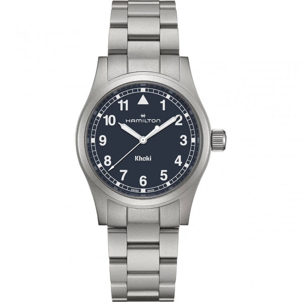 Hamilton Men's Khaki Field Steel Navy Dial 38mm Quartz Watch