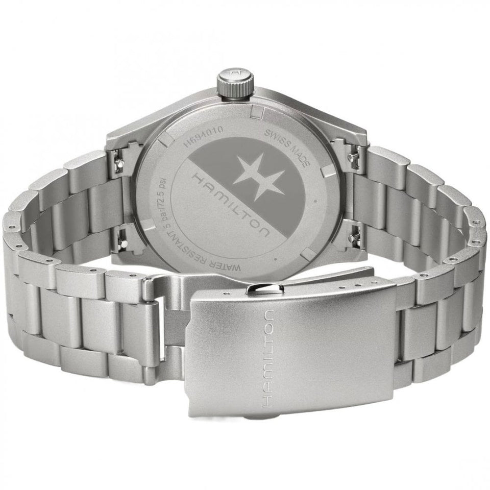 Hamilton Men's Khaki Field Steel Navy Dial 38mm Quartz Watch