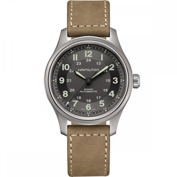 Hamilton Men's Khaki Field Titanium Auto Watch | 42mm
