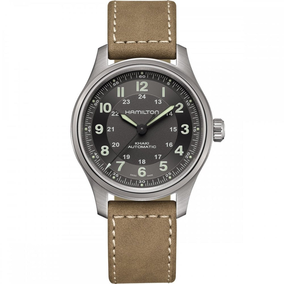 Hamilton Men's Khaki Field Titanium Auto Watch | 42mm