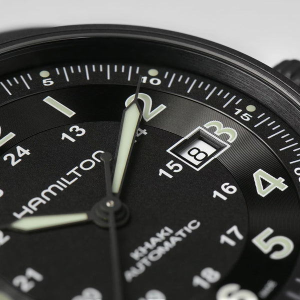 Hamilton Men's Khaki Field Titanium Automatic 42mm Black Watch