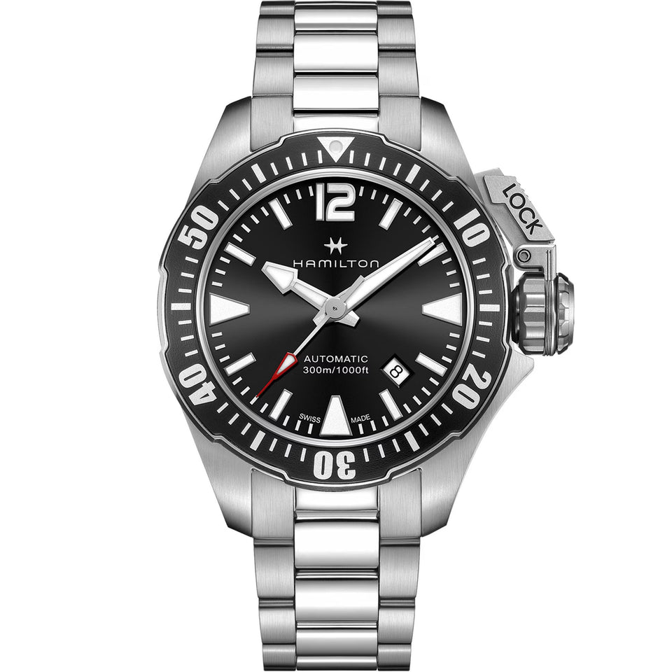 Hamilton Men's Khaki Navy Frogman 42mm Automatic Watch