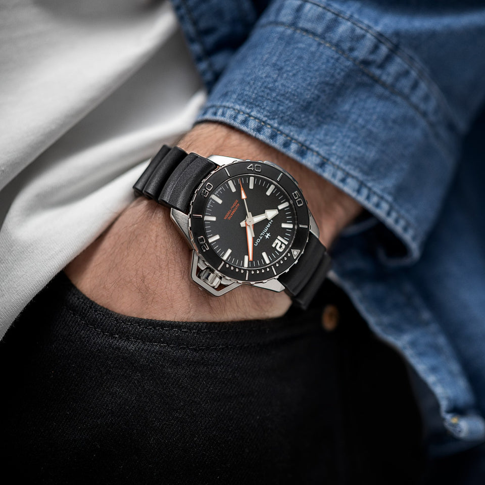 Hamilton Men's Khaki Navy Frogman 46mm Automatic Watch