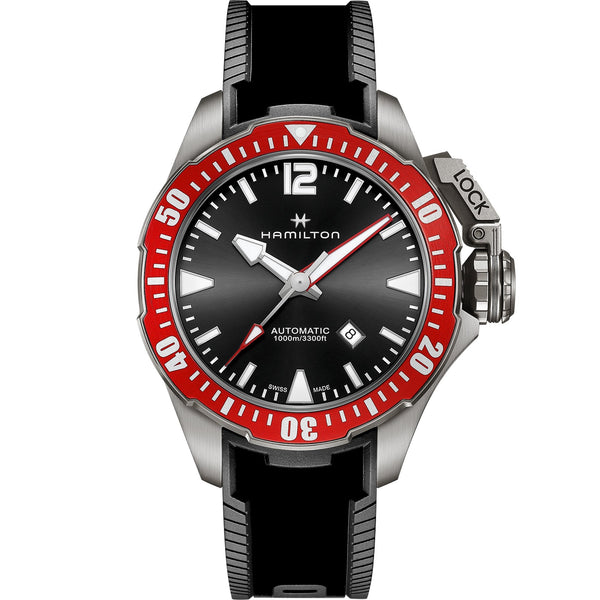 Hamilton Men's Khaki Navy Frogman 46mm Titanium Automatic Watch