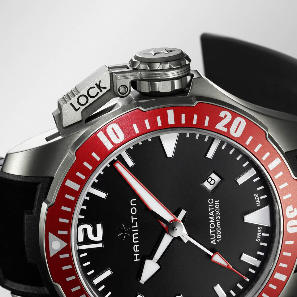 Hamilton Men's Khaki Navy Frogman 46mm Titanium Automatic Watch