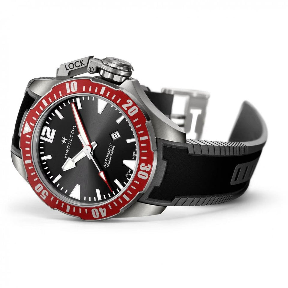 Hamilton Men's Khaki Navy Frogman 46mm Titanium Automatic Watch
