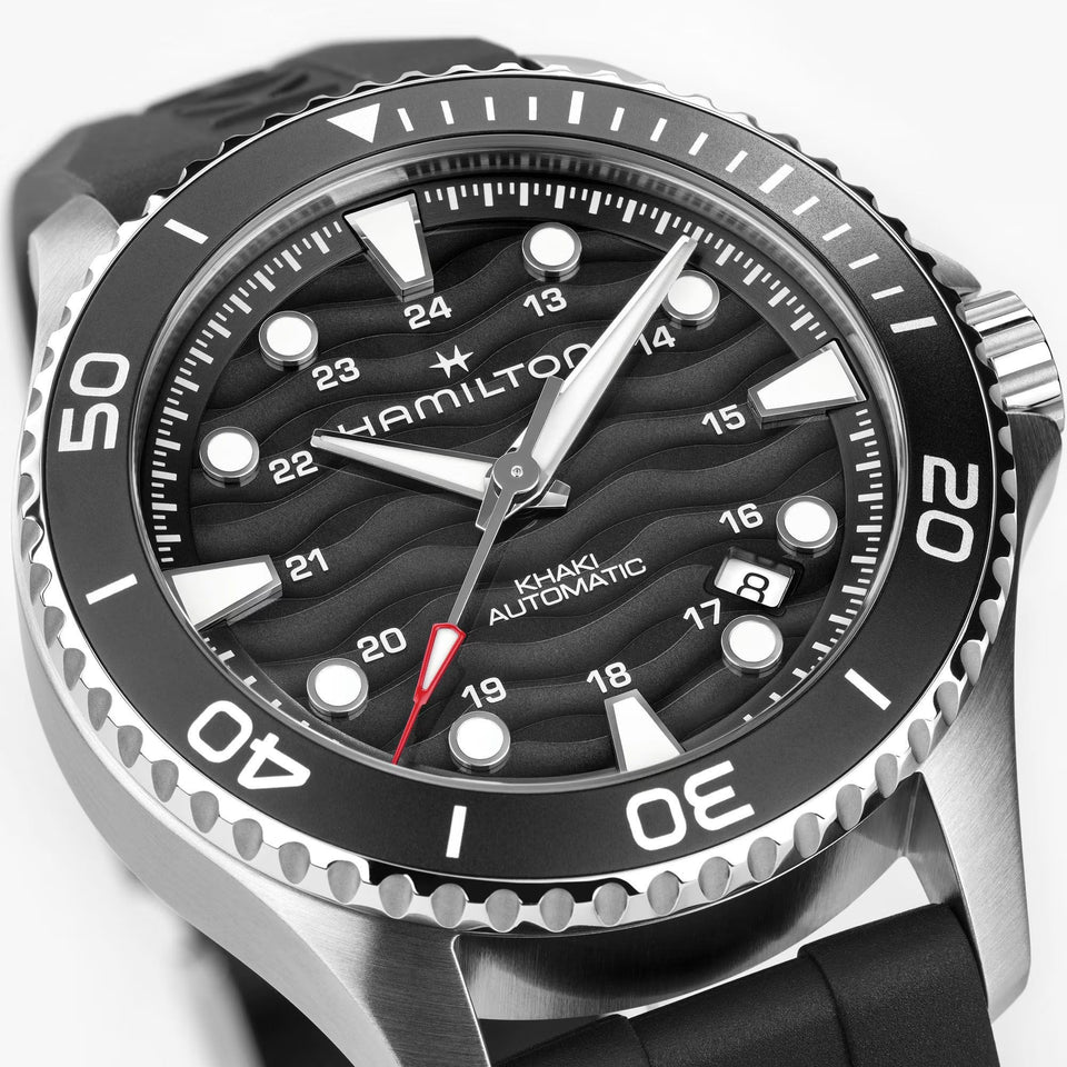 Hamilton Men's Khaki Navy Scuba Automatic Black 40mm Watch