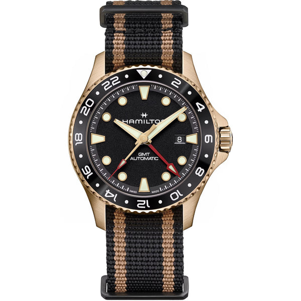 Hamilton Men's Khaki Navy Scuba Automatic GMT Bronze 43mm Watch