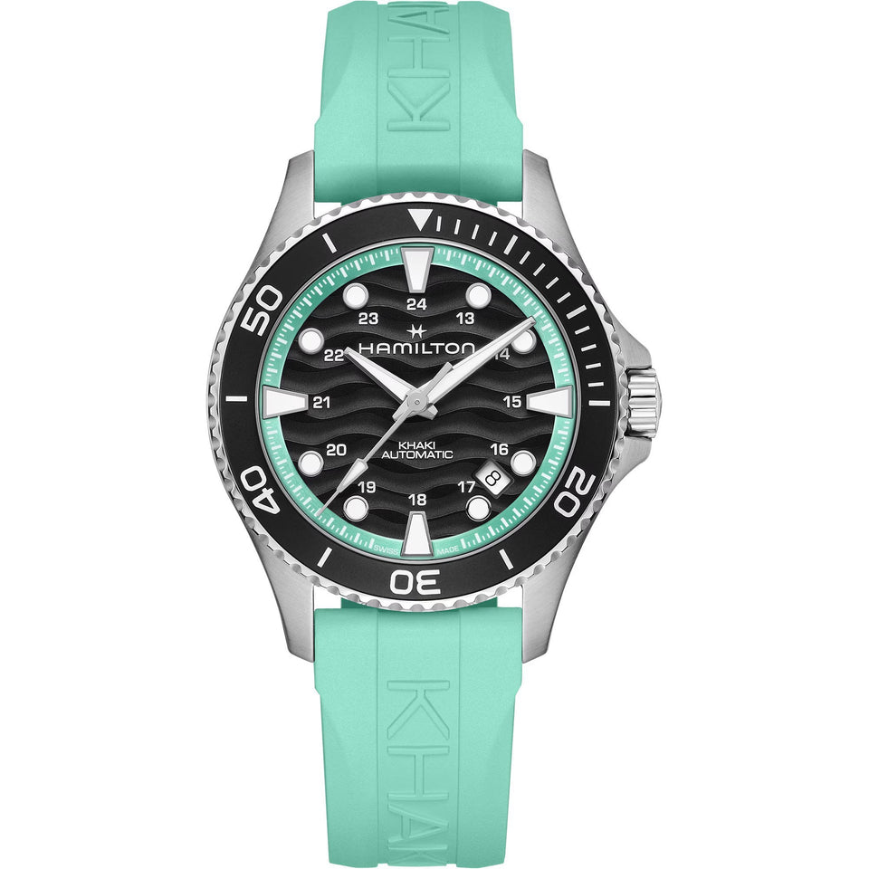 Hamilton Men's Khaki Navy Scuba Turquoise 40mm Watch