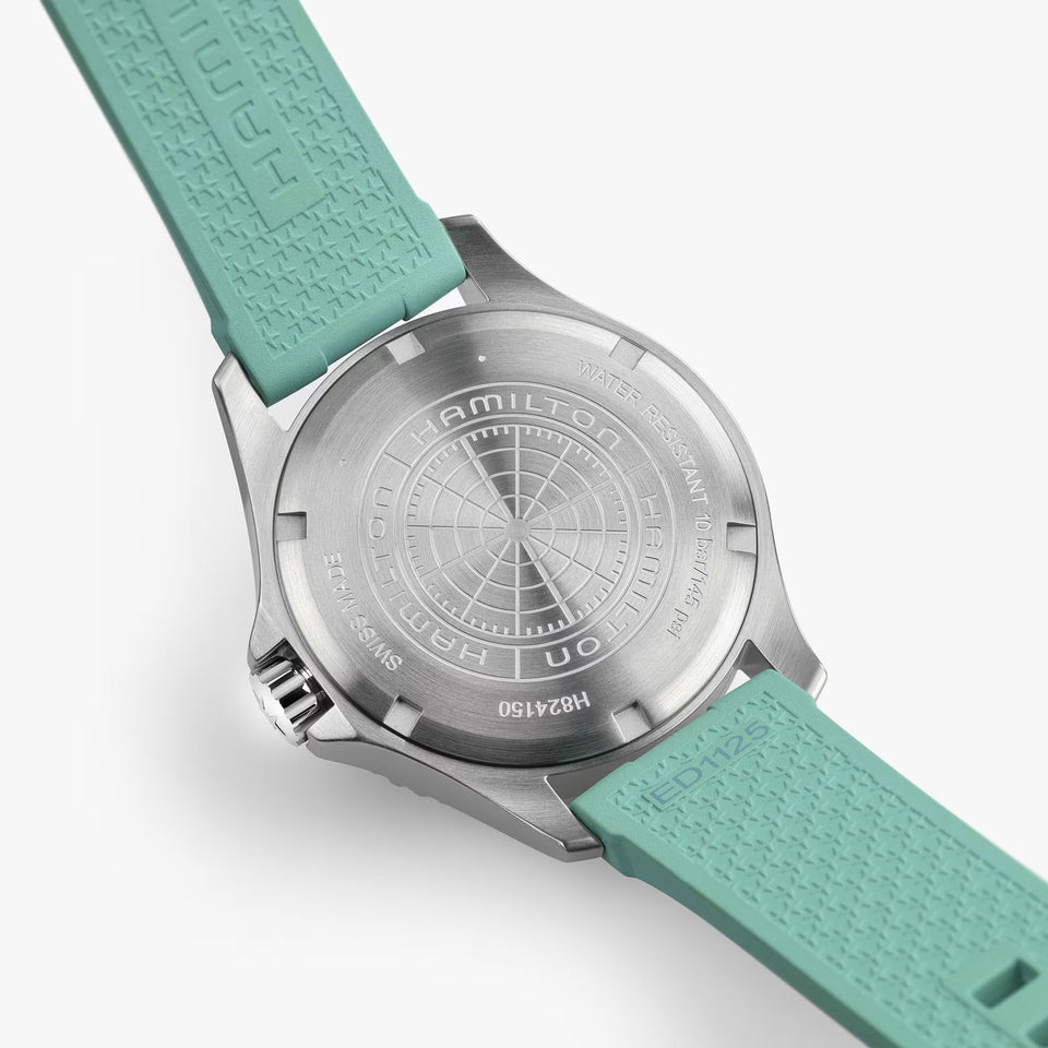 Hamilton Men's Khaki Navy Scuba Turquoise 40mm Watch