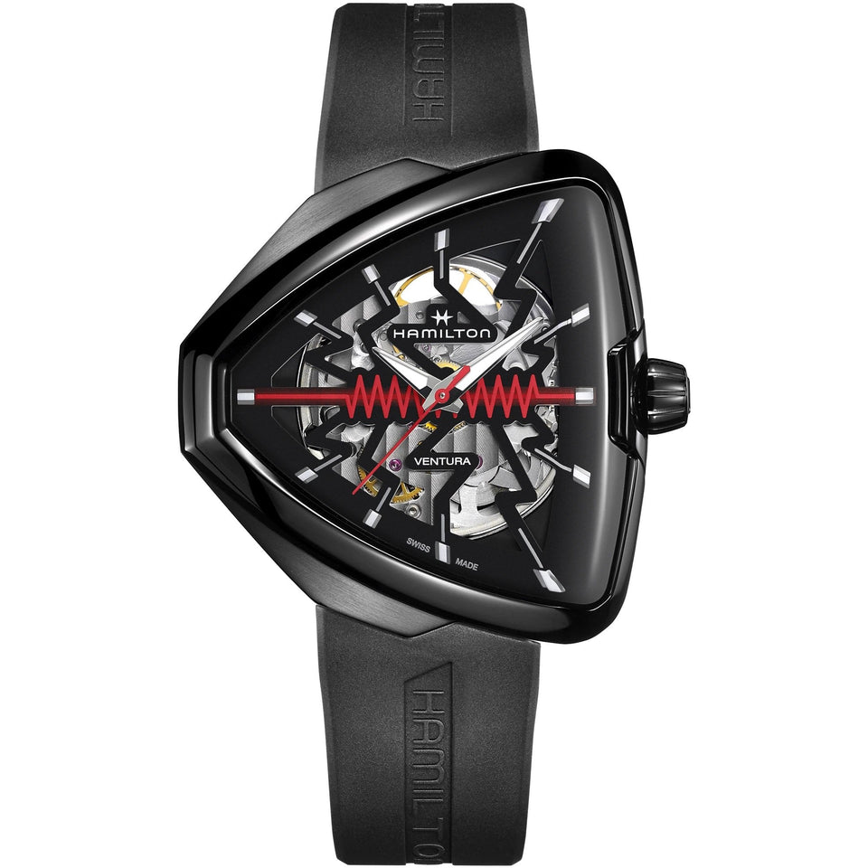 Hamilton Men's Ventura Elvis80 Skeleton Auto Watch | Black PVD