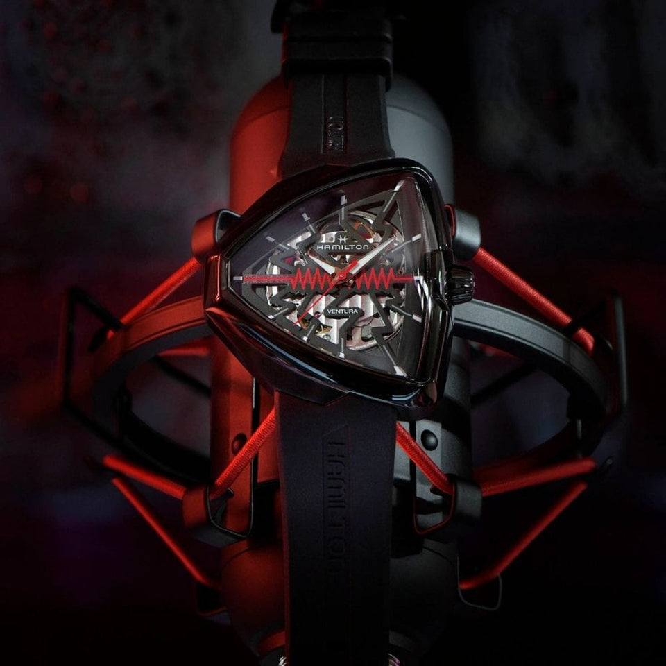 Hamilton Men's Ventura Elvis80 Skeleton Auto Watch | Black PVD