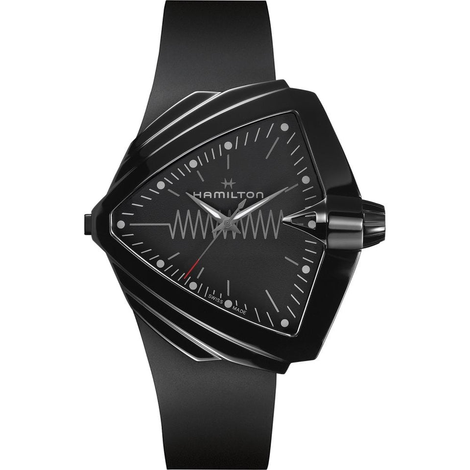 Hamilton Men's Ventura XXL BRIGHT Black PVD Quartz Watch | 52mm