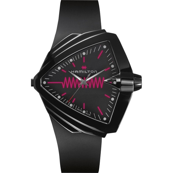 Hamilton Men's Ventura XXL BRIGHT Black PVD Quartz Watch | 52mm