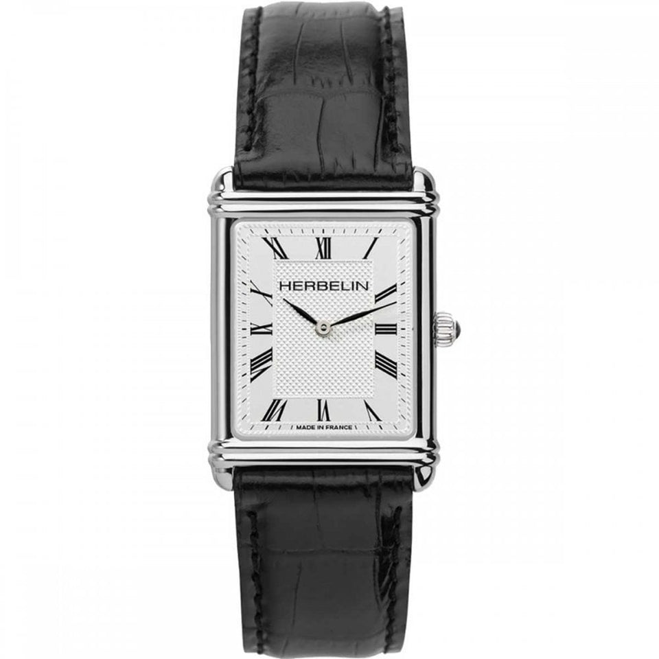 Herbelin Gent's ART DECO 26.5mm Leather Strap Watch