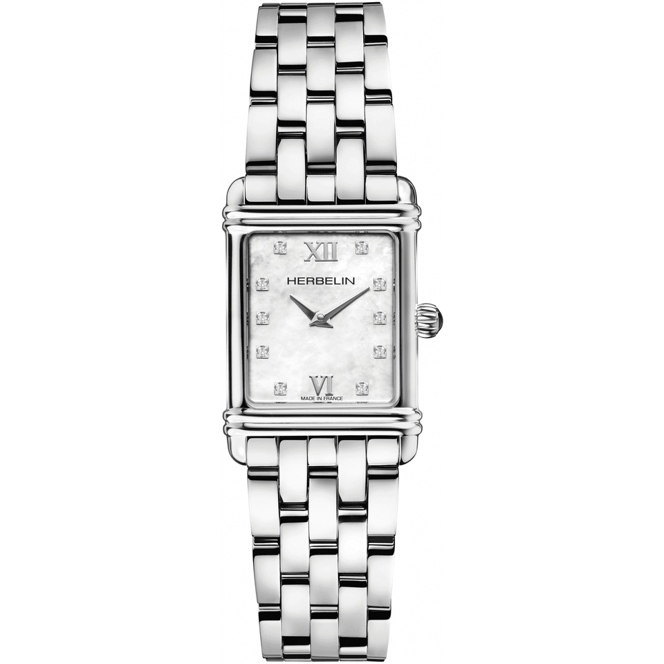 Herbelin Ladies ART DECO 20mm Mother of Pearl Dial Watch