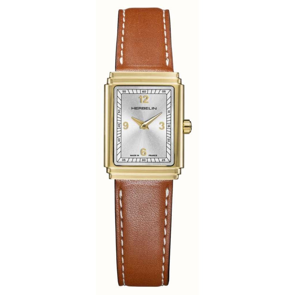 Herbelin Ladies ART DECO 22mm Silver Dial Bracelet Watch