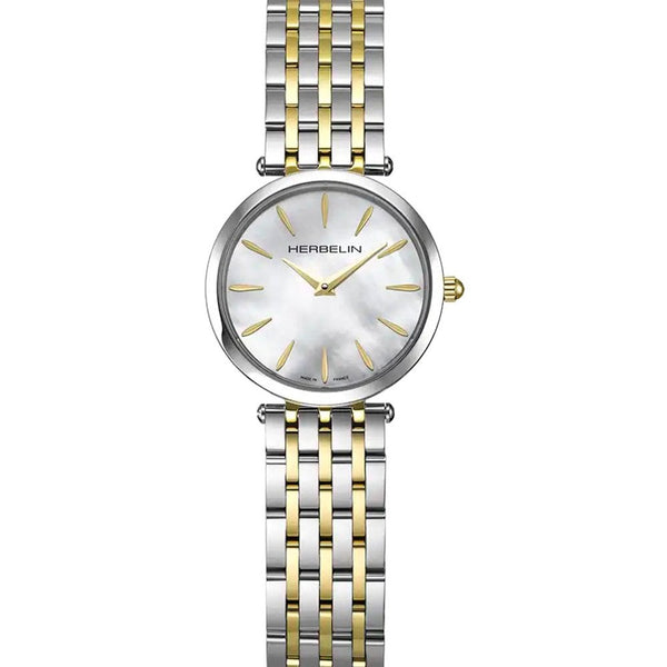 Herbelin Ladies EPSILON Mother Of Pearl Two Tone Bracelet Watch