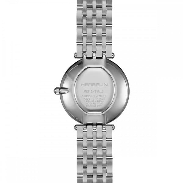 Herbelin Ladies EPSILON Stone Set Mother Of Pearl Bracelet Watch