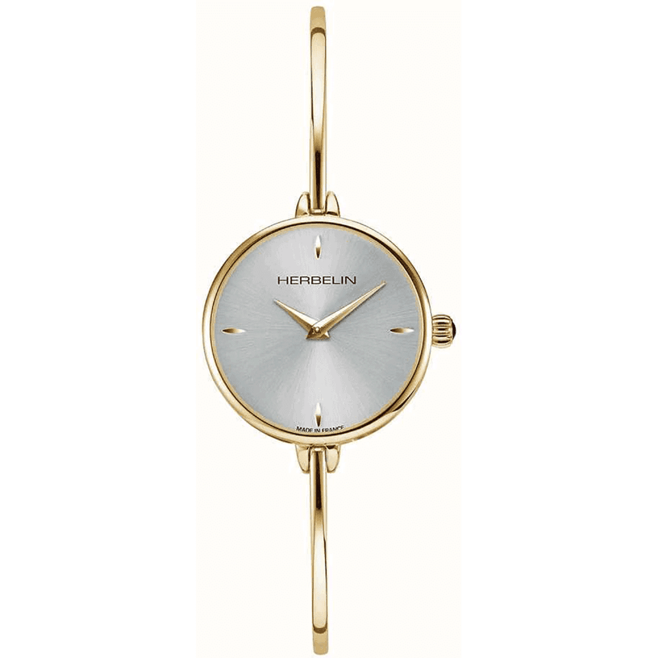 Herbelin Ladies FIL 26mm Silver Dial Gold Toned Watch