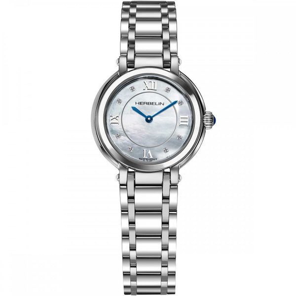 Herbelin Ladies GALET Diamond 28mm Quartz Bracelet Watch