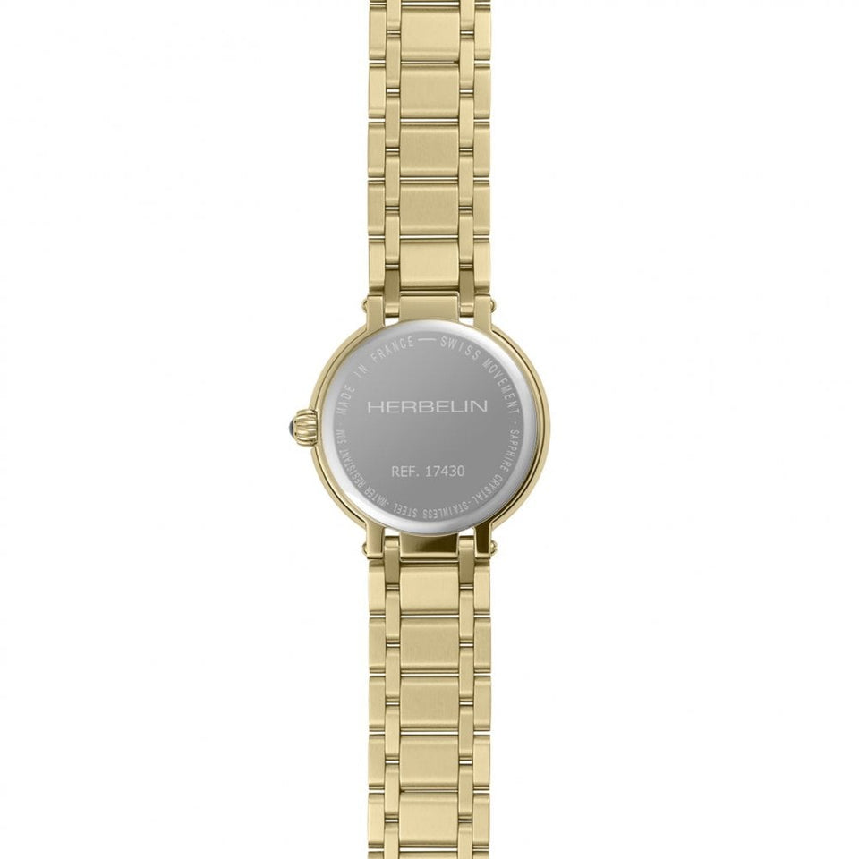 Herbelin Ladies GALET Diamond 28mm Two Tone Quartz Watch