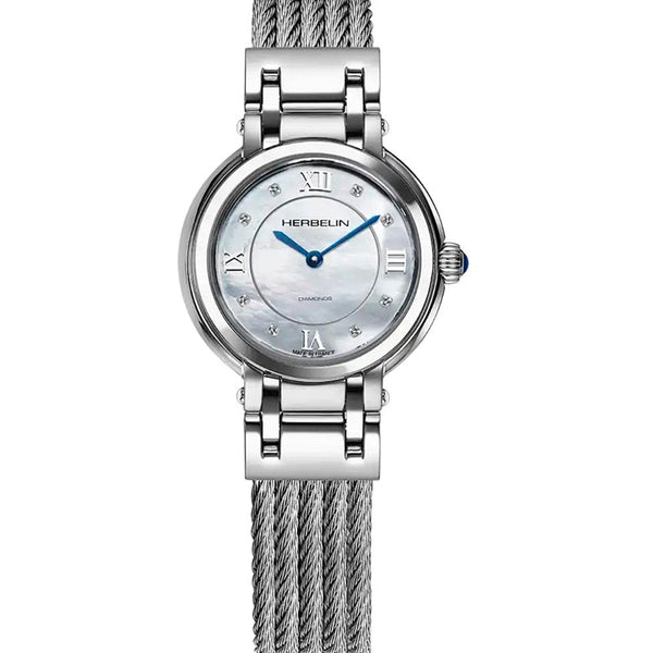 Herbelin Ladies GALET Mother of Pearl Dial 28mm Bracelet Watch