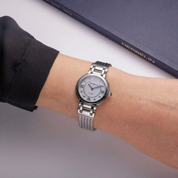 Herbelin Ladies GALET Mother of Pearl Dial 28mm Bracelet Watch