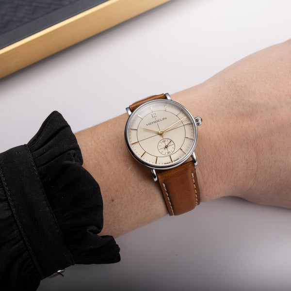 Herbelin Ladies INSPIRATION 32mm Tan Leather Quartz Watch