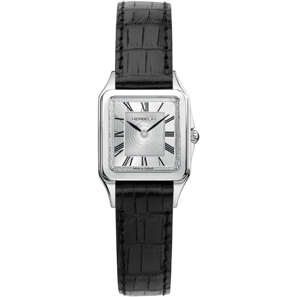 Herbelin Ladies LUNA 24mm Black Strap Quartz Watch