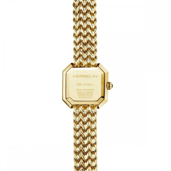 Herbelin Ladies OCTOGONE 22mm Gold PVD Quartz Watch