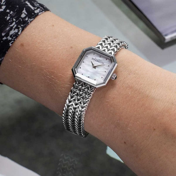 Herbelin Ladies OCTOGONE 22mm Steel Quartz Watch