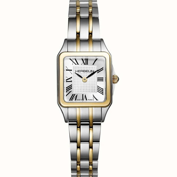 Herbelin LUNA Mini Gold Toned Two Tone Bracelet Watch