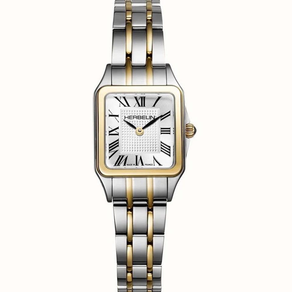 Herbelin LUNA Mini Gold Toned Two Tone Bracelet Watch