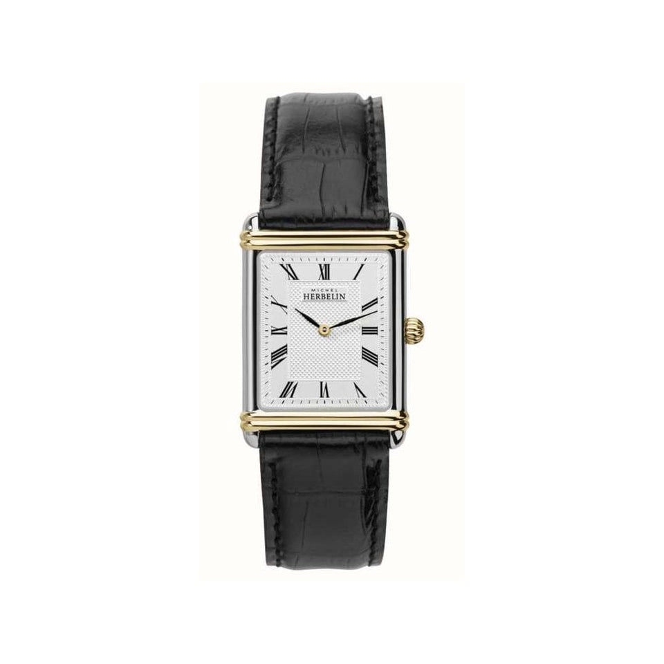 Herbelin Men's ARTDECO 26.5mm Silver Dial Stainless Steel Watch