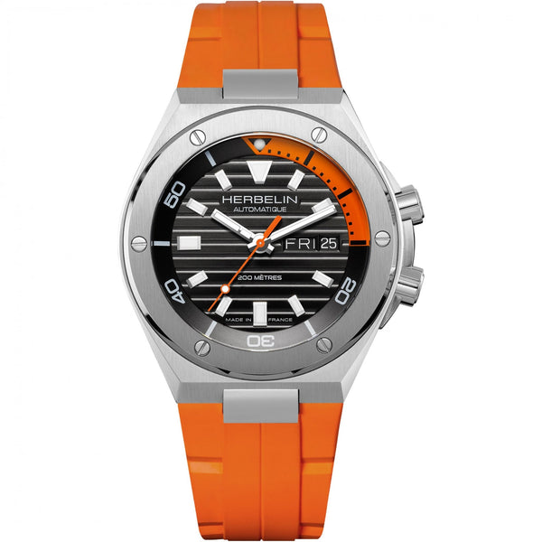 Herbelin Men's CAP CAMARAT Automatic Orange Diver's Watch