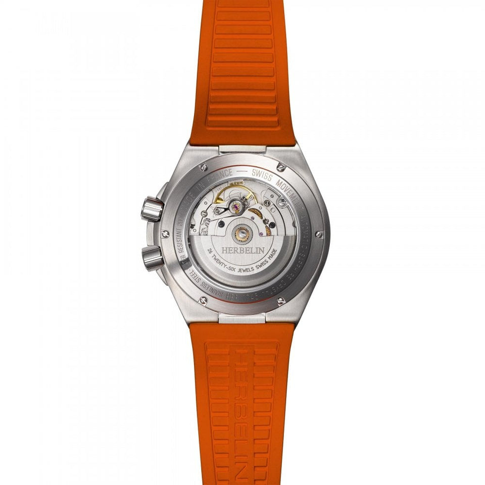 Herbelin Men's CAP CAMARAT Automatic Orange Diver's Watch