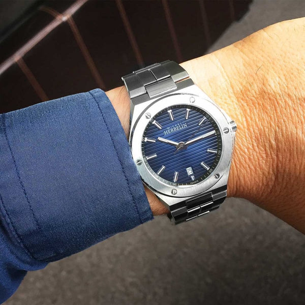 Herbelin Men's CAP CAMARAT Blue 40.5mm Quartz Watch