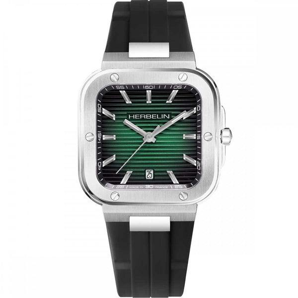 Herbelin Men's CAP CAMARAT SQUARE Green 39mm Quartz Watch