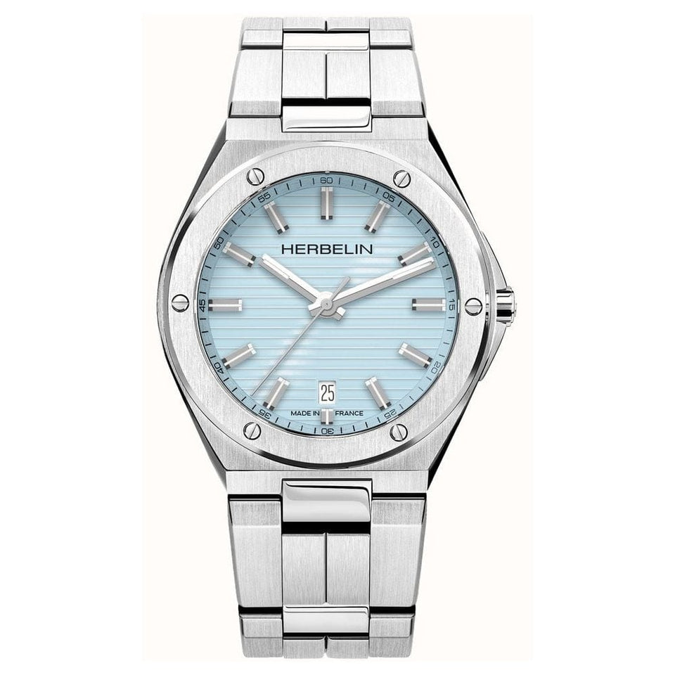 Herbelin Men's CAP CARAMAT Ice Blue 40mm Quartz Watch