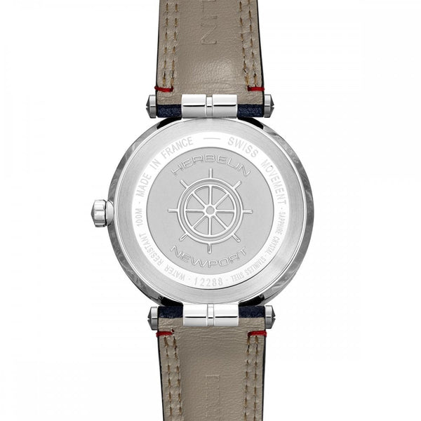 Herbelin Men's NEWPORT 40.5mm Blue Fabric Strap Watch