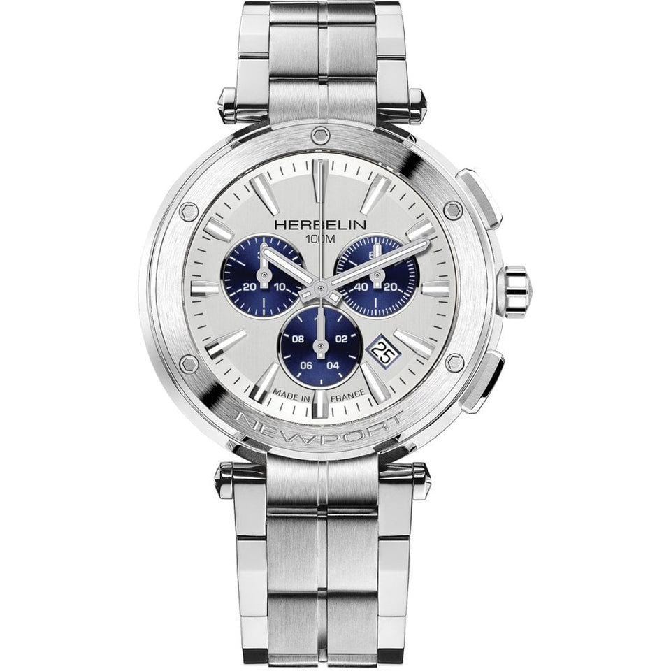 Herbelin Men's NEWPORT 43mm Stainless Steel Chronograph Watch
