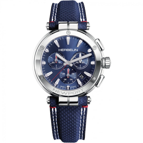 Herbelin Men's NEWPORT Chronograph 40.5mm Quartz Watch