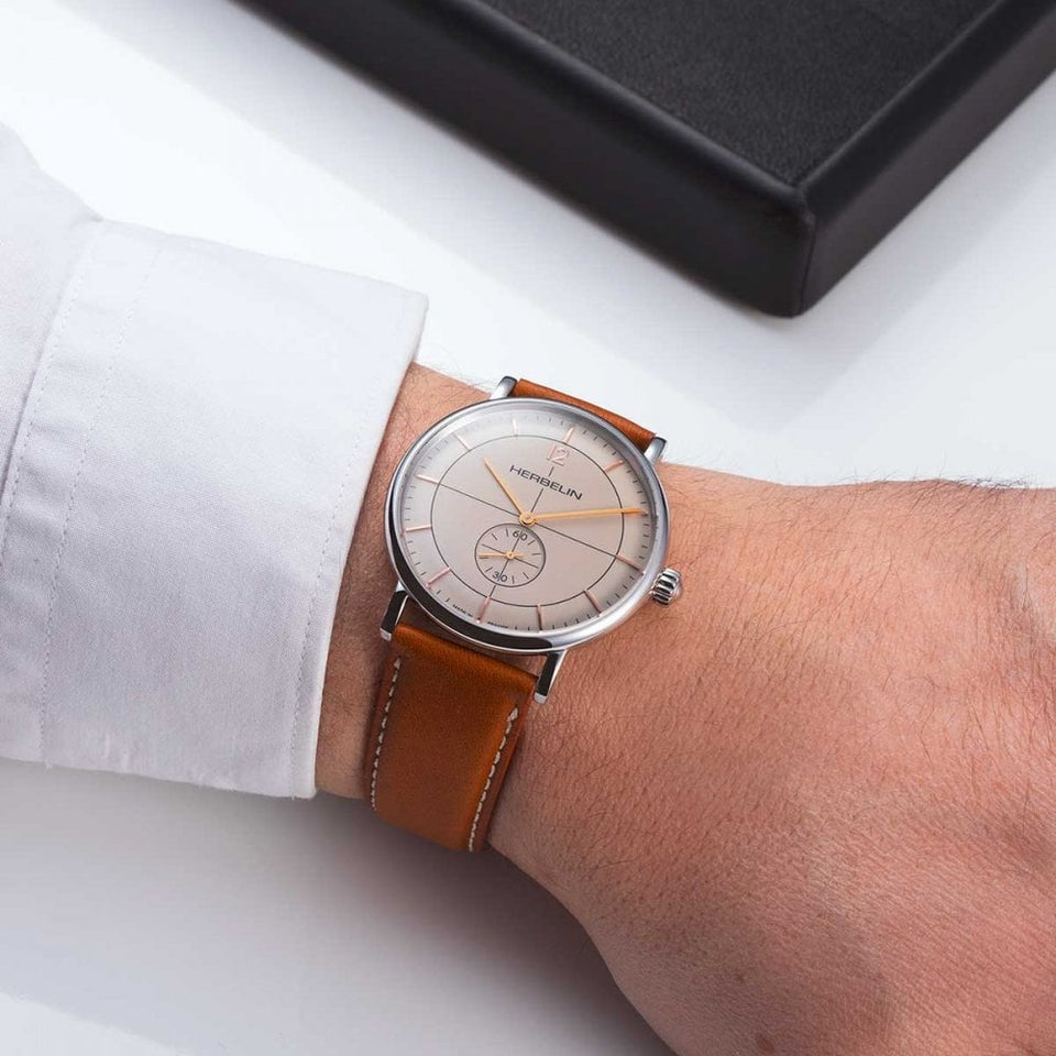 Herbelin Men's VINTAGE INSPIRATION 50's Quartz 40mm Watch