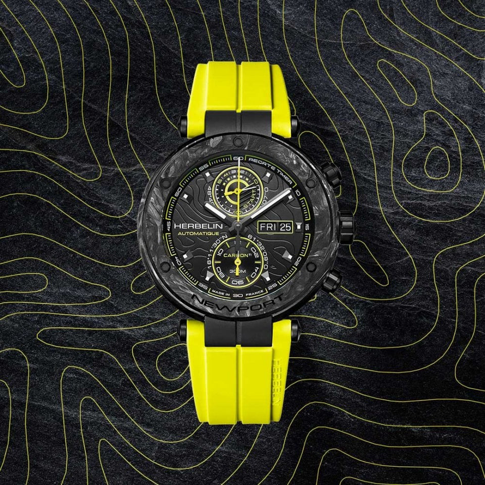 Herbelin NEWPORT CARBON TITANIUM Chrono Limited Edition Watch (XXX/500)
