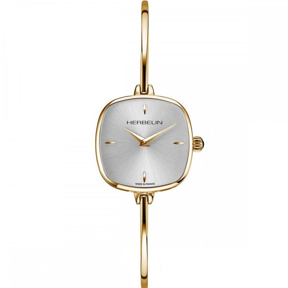 Herbelin Women's FIL Cushion Gold PVD Bangle Watch