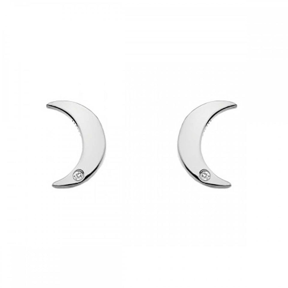 Hot Diamonds Amulet Crescent Moon Stud Earrings