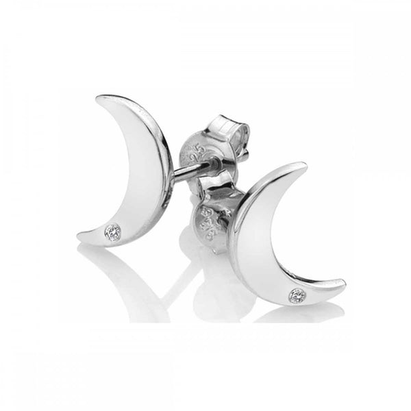 Hot Diamonds Amulet Crescent Moon Stud Earrings
