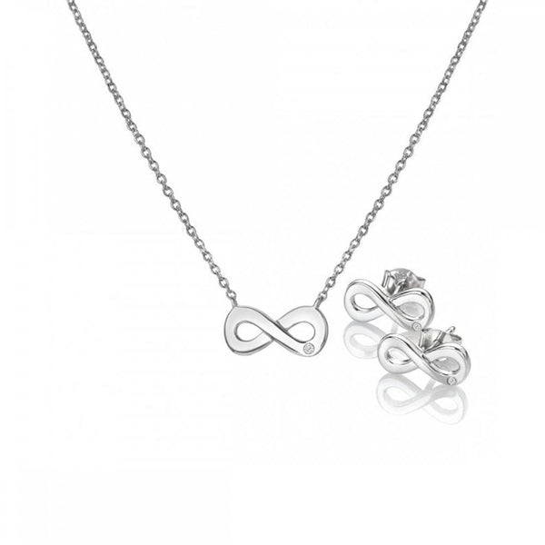Hot Diamonds Amulets Infinity Earring And Necklace Set
